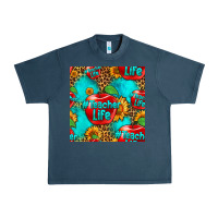 Midnight Navy teacher apple seamless pattern Urban Heavy Tee - HRA Design Shop