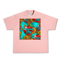 Salmon teacher apple seamless pattern Urban Heavy Tee - HRA Design Shop
