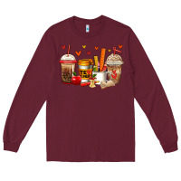 Burgundy teacher coffee cups Long Sleeve Tee - Jasminsmagicworld