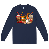 Navy teacher coffee cups Long Sleeve Tee - Jasminsmagicworld