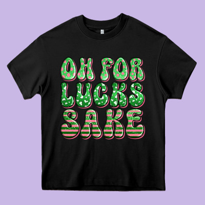 Oh For Lucks Sake St Patricks Heavy Core Tee Designed By Artiststas