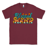 Burgundy Blessed Mama Classic Tee - Artiststas