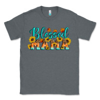 Charcoal Heather Blessed Mama Classic Tee - Artiststas