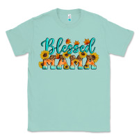 Seafoam Blessed Mama Classic Tee - Artiststas