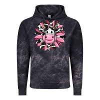 Cloud Black pink leopard sunflower cow Vintage Hoodie - RanaPortraitStore