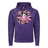 Cloud Purple pink leopard sunflower cow Vintage Hoodie - RanaPortraitStore