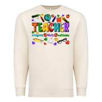 Sandshell teacher crayons kids caffeine Premium Sweatshirt - NancyCooperArtShop