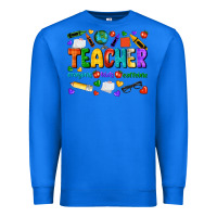 True Royal teacher crayons kids caffeine Premium Sweatshirt - NancyCooperArtShop