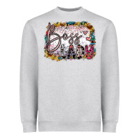 Heather Grey boss lady Heavyweight Sweatshirt - SublimationCraftShop