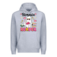 Heather Grey romance reader Premium Hoodie - Artiststas