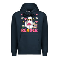 Navy romance reader Premium Hoodie - Artiststas
