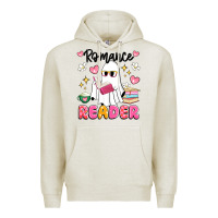 Oatmeal Heather romance reader Premium Hoodie - Artiststas