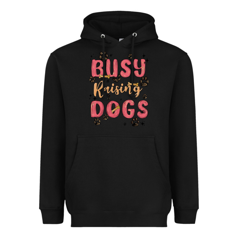 Busy Raising Dogs Heavyweight Hoodie by MaliasSmallBusiness | Teevron