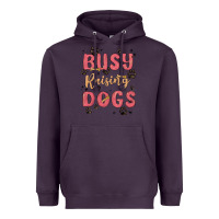 Plum busy raising dogs Heavyweight Hoodie - MaliasSmallBusiness