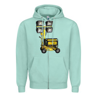 Seafoam Towable Light Towers Zipper Hoodie - LillyAllenDesigns