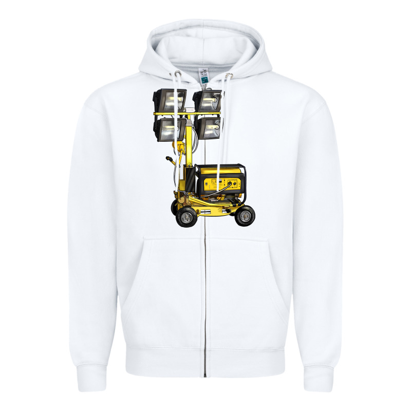 Towable Light Towers Zipper Hoodie by LillyAllenDesigns | Teevron