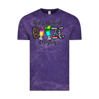Cloud Purple girl's weekend booze & besties Vintage Tee - CowhideDigitalArt