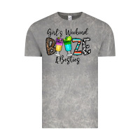 Cloud Rock girl's weekend booze & besties Vintage Tee - CowhideDigitalArt