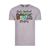 Vintage Zinc girl's weekend booze & besties Vintage Tee - CowhideDigitalArt
