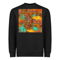 Black western skeleton seamless pattern Heavyweight Sweatshirt - HRA Design Shop