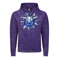 Cloud Purple blueberry milkshake cow sunflower Vintage Hoodie - RanaPortraitStore