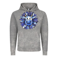Cloud Rock blueberry milkshake cow sunflower Vintage Hoodie - RanaPortraitStore