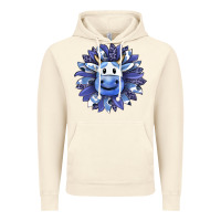 Vintage Artic blueberry milkshake cow sunflower Vintage Hoodie - RanaPortraitStore