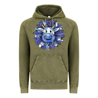 Vintage Olive blueberry milkshake cow sunflower Vintage Hoodie - RanaPortraitStore