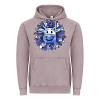 Vintage Zinc blueberry milkshake cow sunflower Vintage Hoodie - RanaPortraitStore
