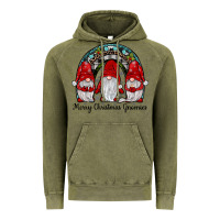 Vintage Olive merry Christmas Gnomes Rainbow Vintage Hoodie - JahusDesignShop