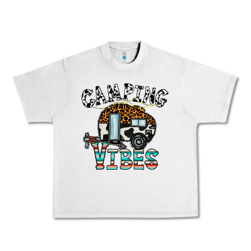 Camping Vibes Urban Heavy Tee by CowhideDigitalArt | Teevron