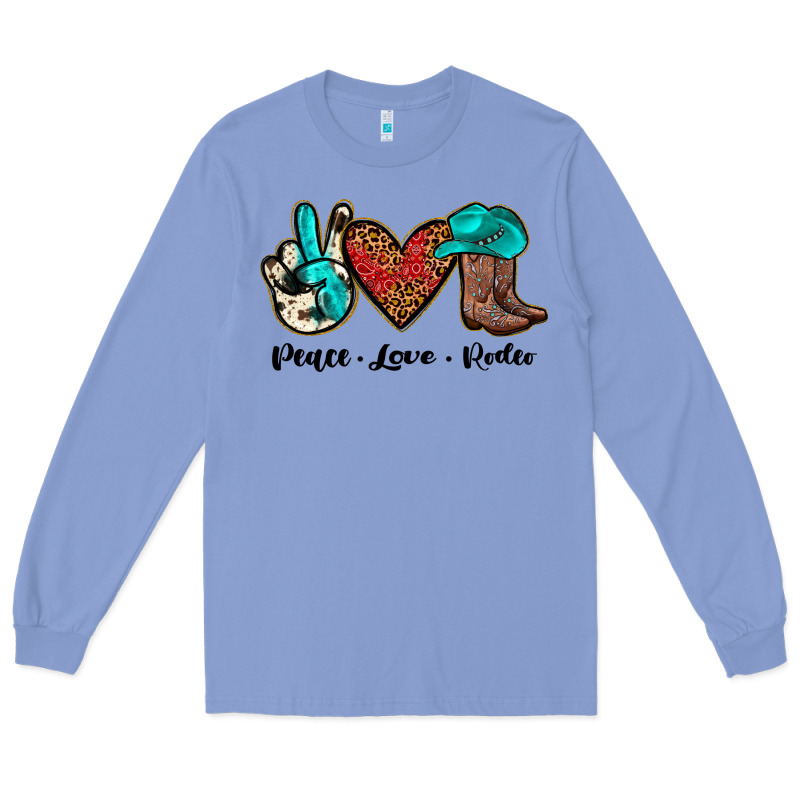 Peace Love Rodeo Long Sleeve Tee by JahusDesignShop | Teevron