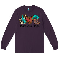 Plum peace love rodeo Long Sleeve Tee - JahusDesignShop