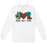 White peace love rodeo Long Sleeve Tee - JahusDesignShop