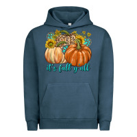Pigment Midnight Navy It's Fall Y'all Urban Hoodie - texasbilliewilder
