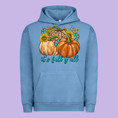 It's Fall Y'all Urban Hoodie Designed By Texasbilliewilder