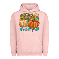 Pigment Salmon It's Fall Y'all Urban Hoodie - texasbilliewilder