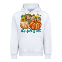 White It's Fall Y'all Urban Hoodie - texasbilliewilder