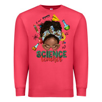 Cardinal science teacher afro messy bun Premium Sweatshirt - NancyCooperArtShop