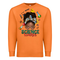 Carrot science teacher afro messy bun Premium Sweatshirt - NancyCooperArtShop