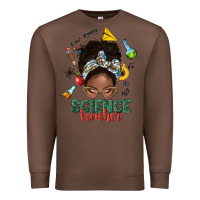 Chestnut science teacher afro messy bun Premium Sweatshirt - NancyCooperArtShop