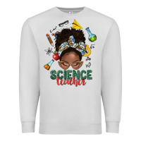 Dove Grey science teacher afro messy bun Premium Sweatshirt - NancyCooperArtShop