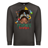 Smoke science teacher afro messy bun Premium Sweatshirt - NancyCooperArtShop