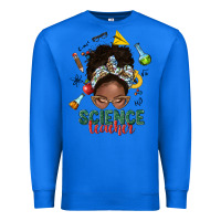 True Royal science teacher afro messy bun Premium Sweatshirt - NancyCooperArtShop