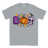 Heather Grey Boo halloween Classic Tee - Artiststas