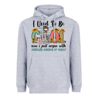Heather Grey i used to be cool now i just argue with miniature Heavyweight Hoodie - MaliasSmallBusiness