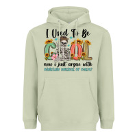 Matcha i used to be cool now i just argue with miniature Heavyweight Hoodie - MaliasSmallBusiness