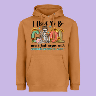 I Used To Be Cool Now I Just Argue With Miniature Heavyweight Hoodie Designed By Maliassmallbusiness