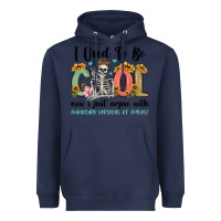 Navy i used to be cool now i just argue with miniature Heavyweight Hoodie - MaliasSmallBusiness