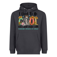 Smoke i used to be cool now i just argue with miniature Heavyweight Hoodie - MaliasSmallBusiness